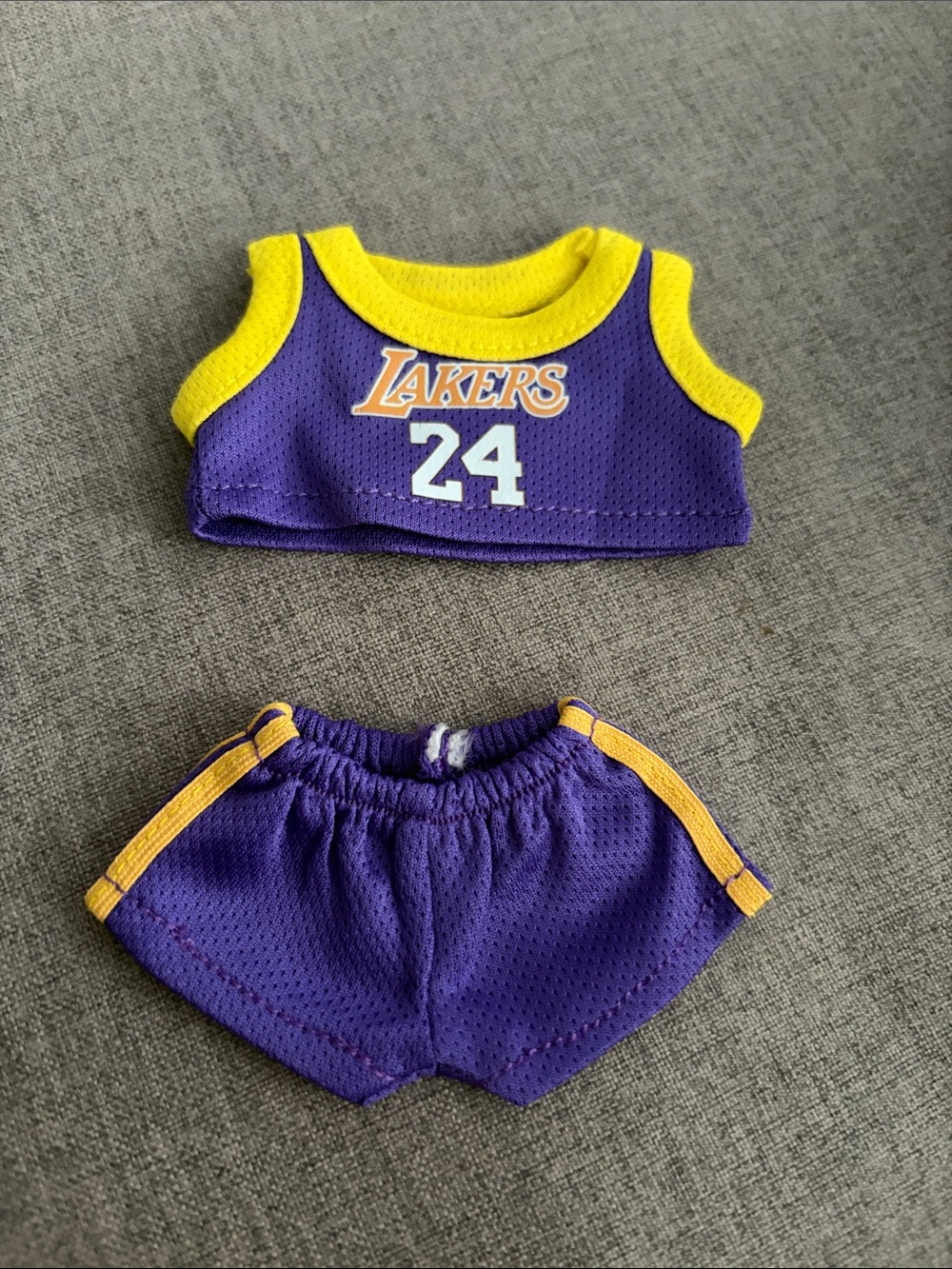 Labubu or XS doll Lakers Basketball Outfit Set